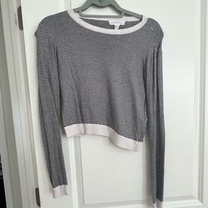 Forever 21 Cropped Striped Sweater